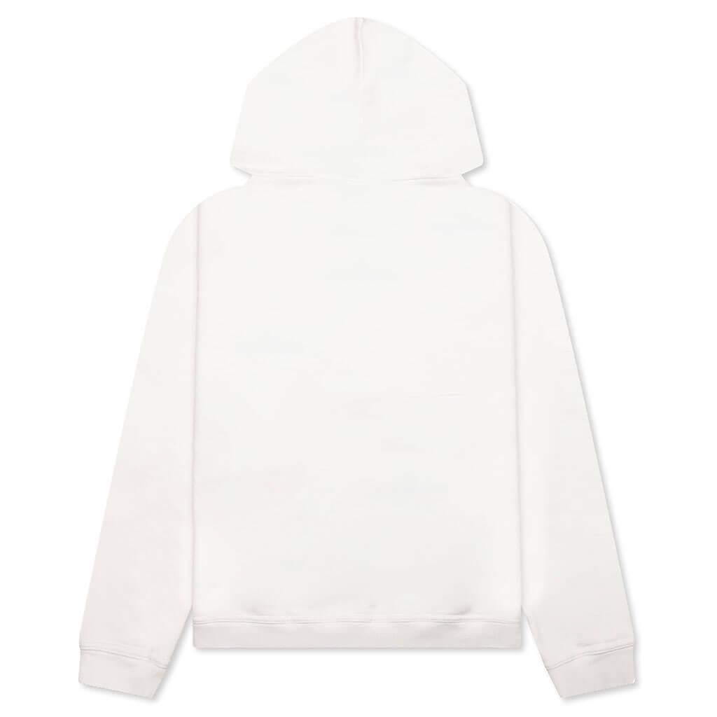Upside Down Logo Hoodie - Off White/Black Embroidery Male Product Image