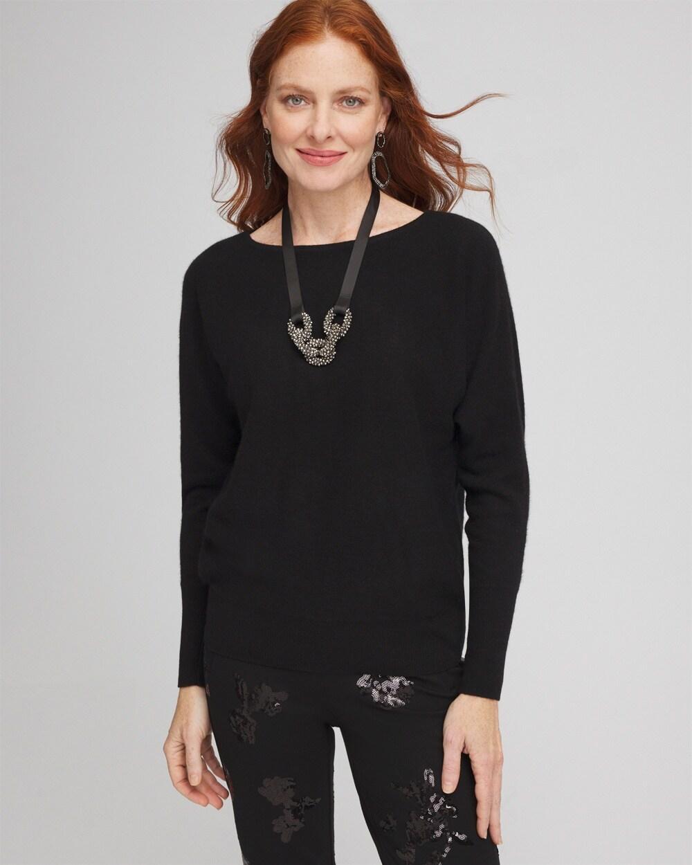 Cashmere Bateau Neck Sweater Product Image