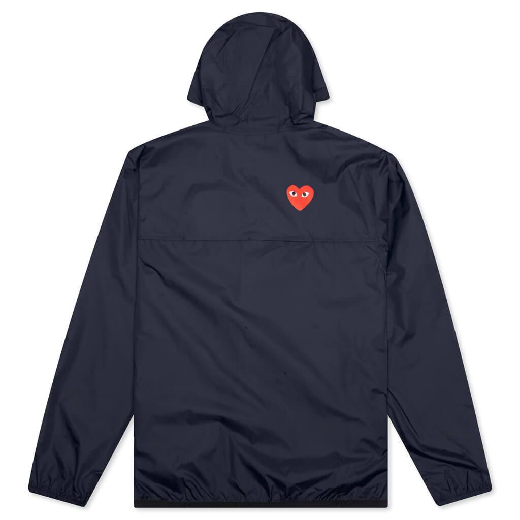Comme Des Garcons PLAY x K-Way Le Vrai Zip Jacket - Navy Male Product Image