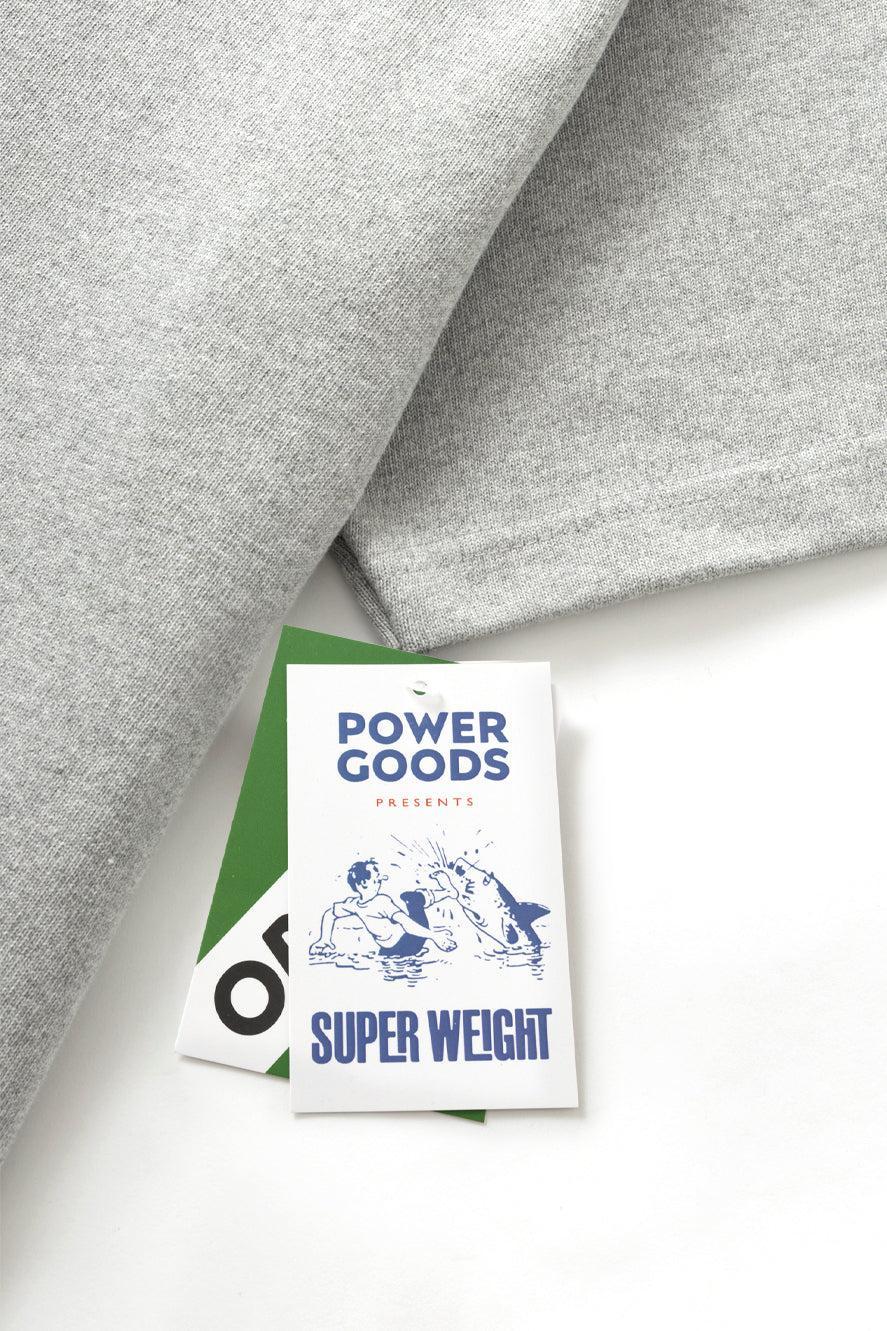Power Goods - Super Weight T-Shirt - Heather Grey Product Image