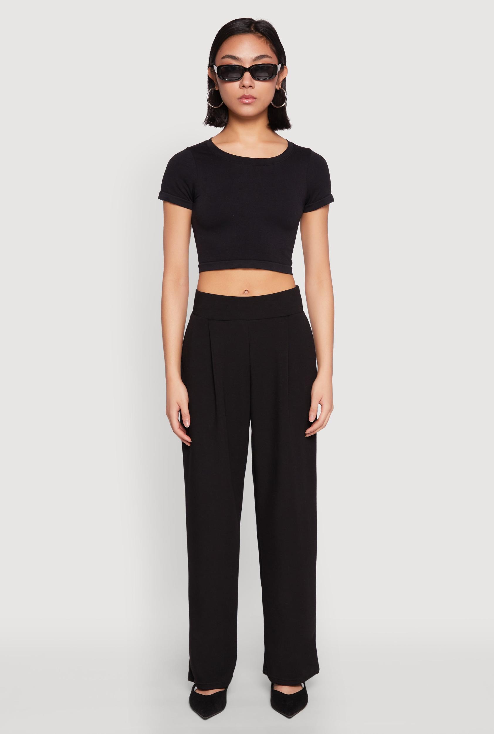 Womens Seamless Short Sleeve Crop Top Product Image