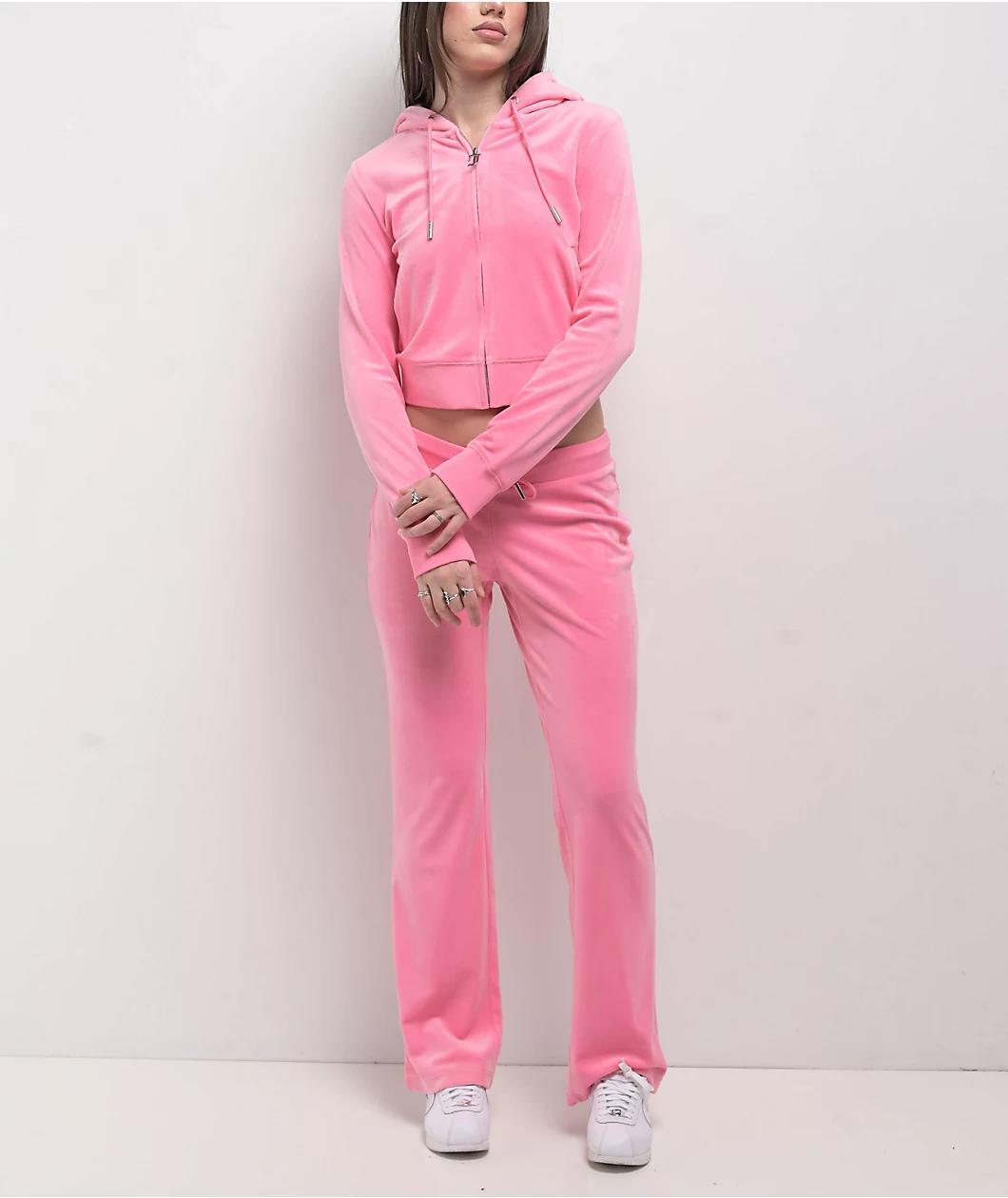 Juicy Couture OG Bling Hot Hot Velour Zip Hoodie Product Image