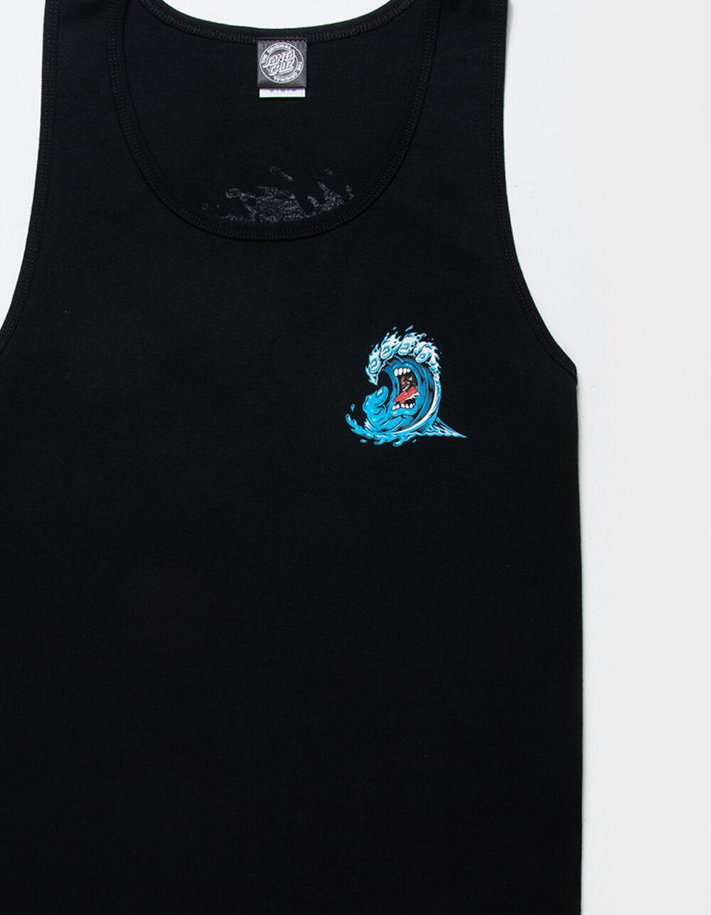 SANTA CRUZ Screaming Wave Mens Tank Top - BLACK Product Image
