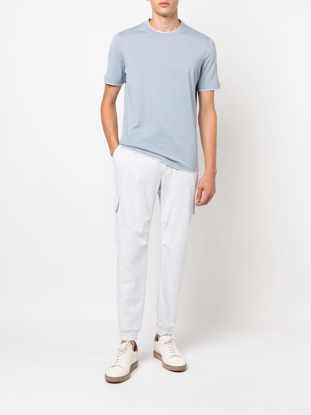 crew neck short-sleeved T-shirt Product Image