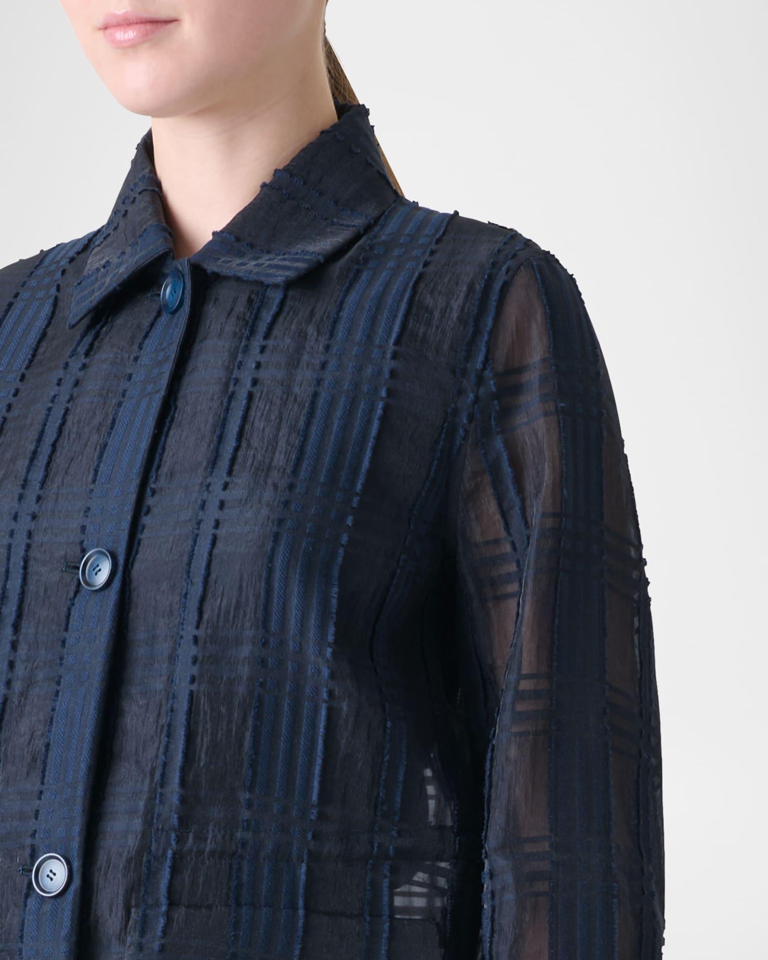 Tom Organdy Plaid Short Jacket Product Image