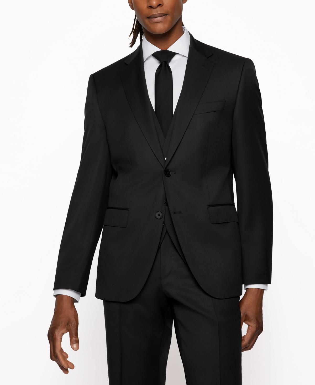 Mens Single-Breasted Jacket in Virgin-Wool Serge Product Image