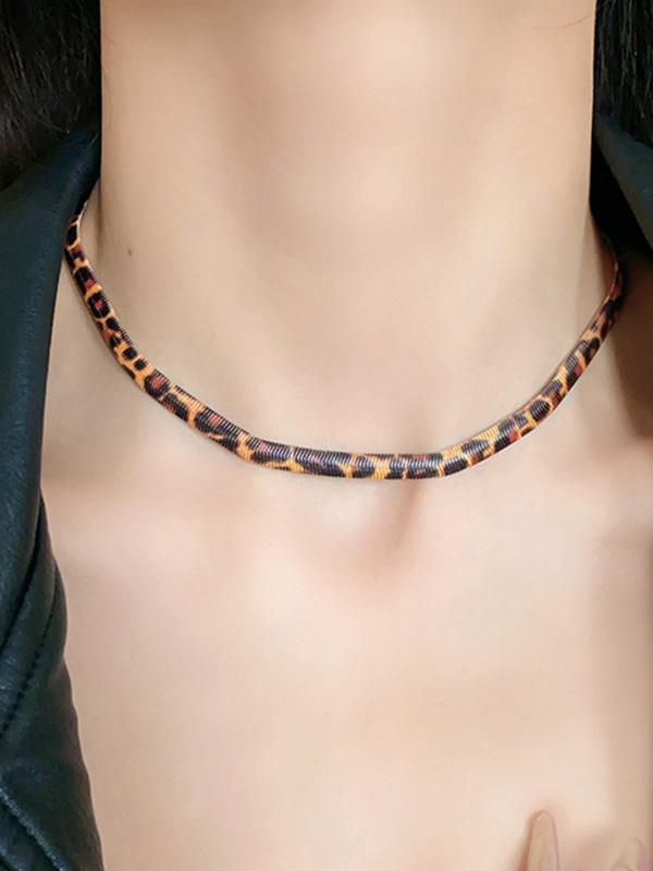 Leopard Snake Chain Necklaces Accessories Product Image
