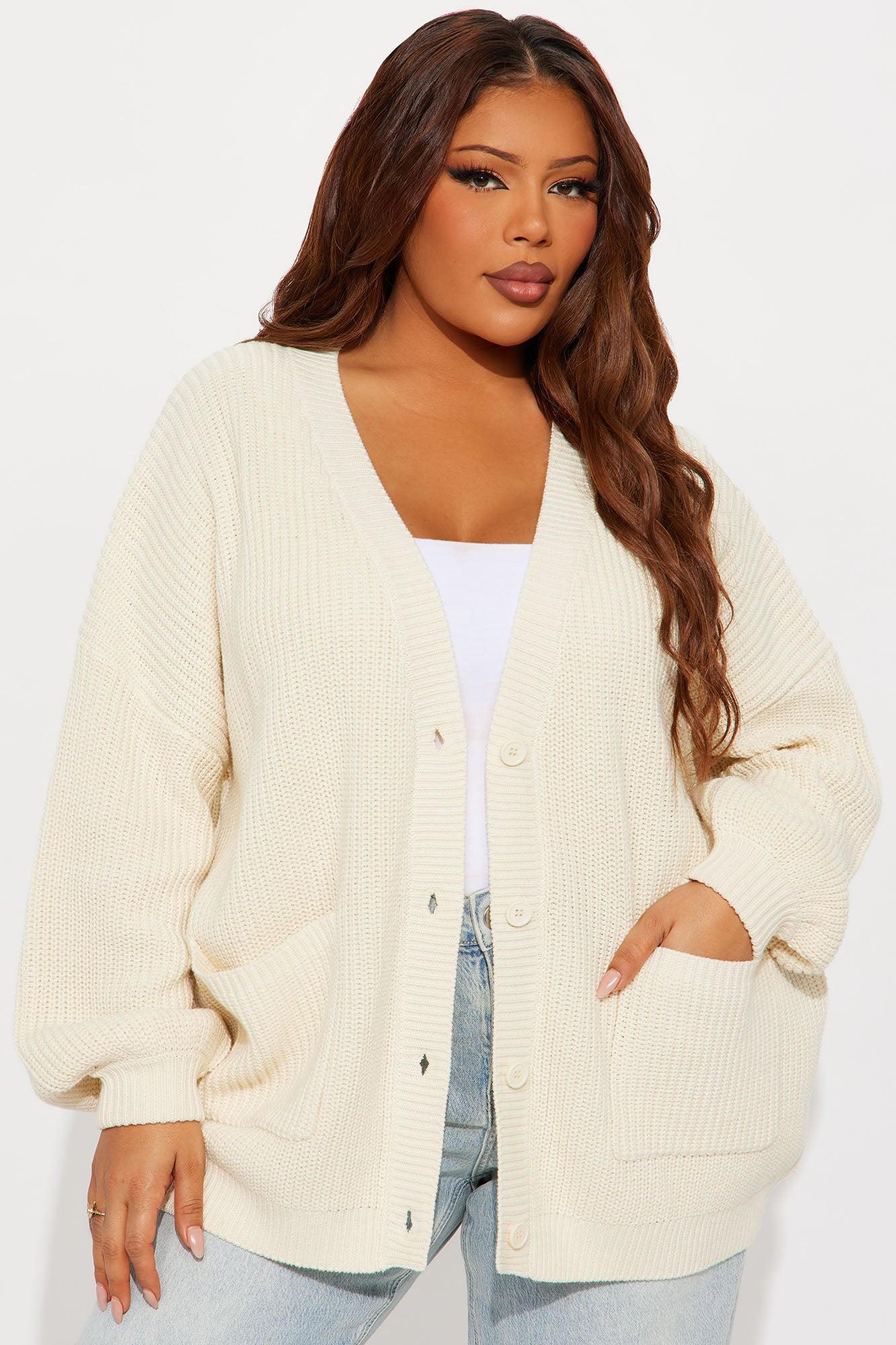 Be My Boyfriend Cardigan - Cream Product Image
