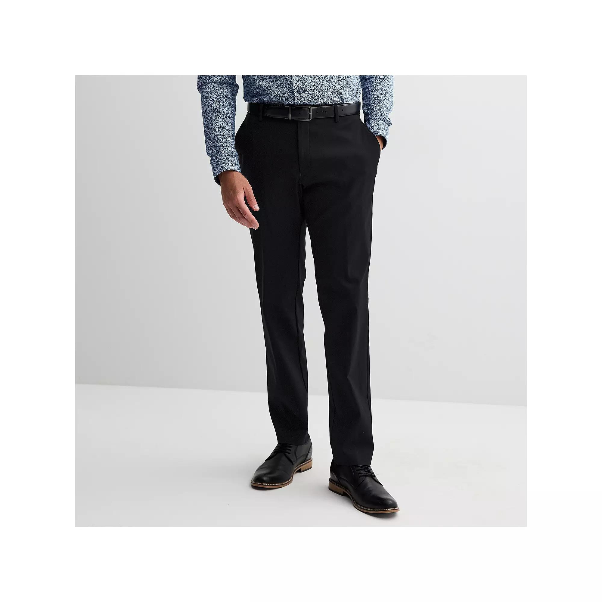 Men's Apt. 9® Premier Flex Slim-Fit Stretch Dress Pants, Size: 38X30, Black Product Image