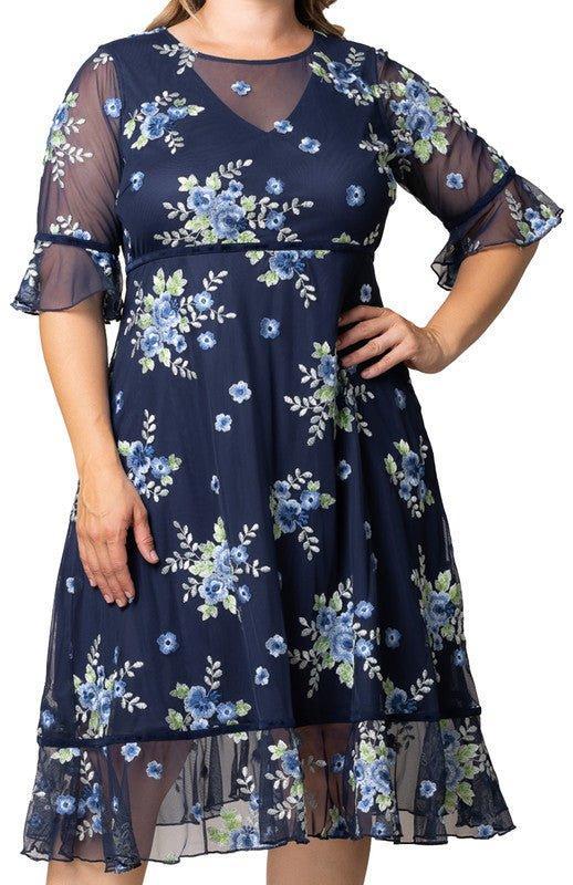 Wildflower Embroidered Dress - Plus Product Image