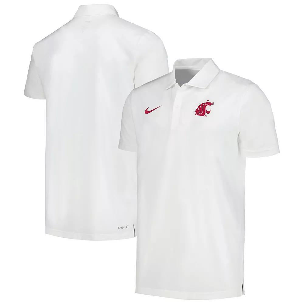 Mens Nike White Washington State Cougars Sideline Polo Product Image