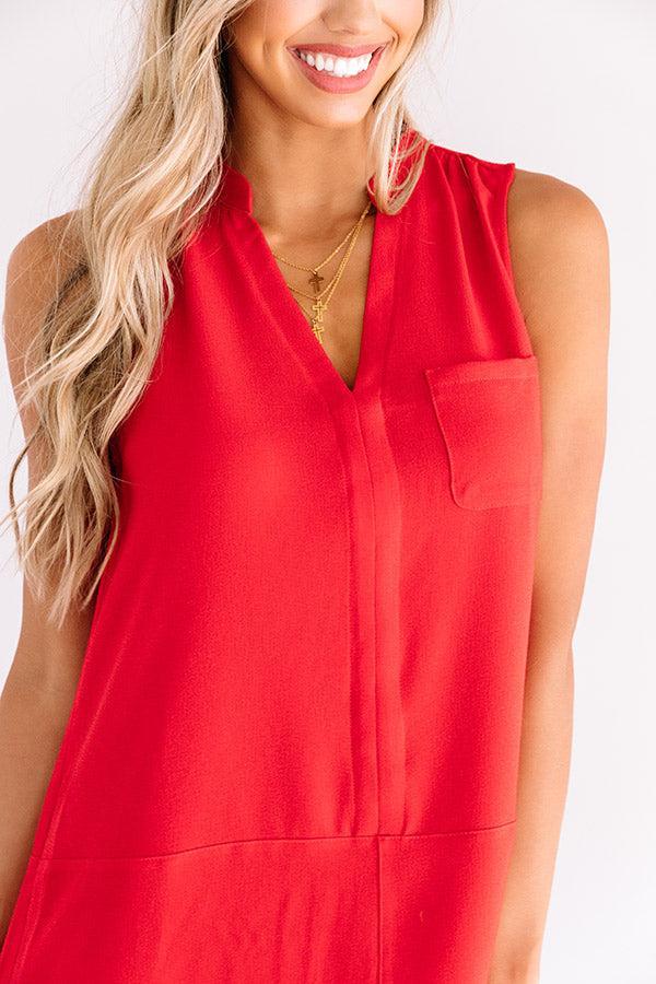 Fly By Shift Dress In Red Product Image