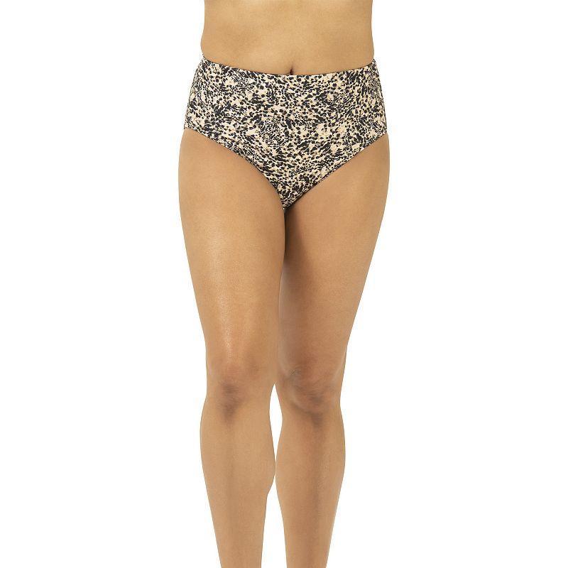 Womens Dolfin Aquashape Solid UPF 50+ High-Waist Brief Swim Bottoms Product Image