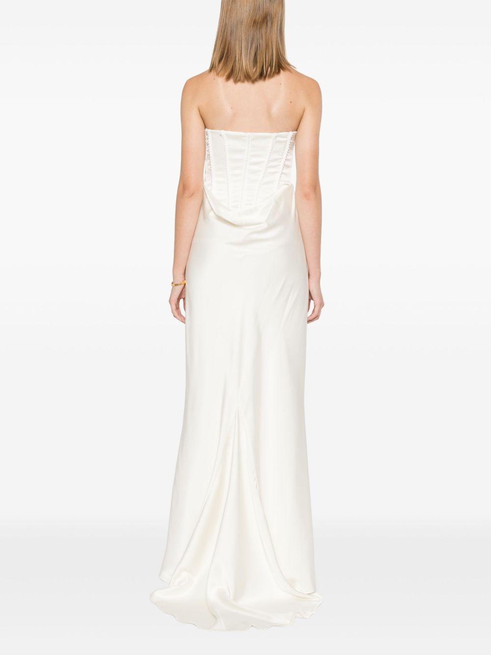 satin pearl maxi dress Product Image