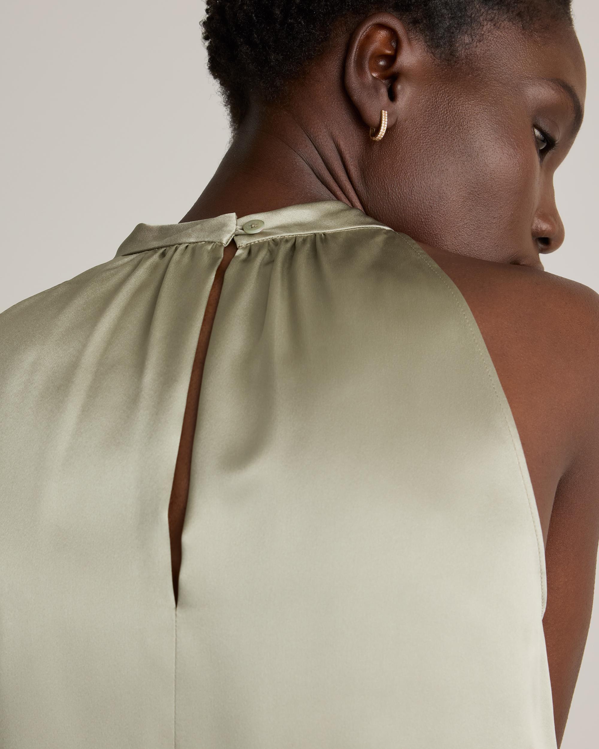 Quince | Women's Halter Top Size XS, Silk Product Image