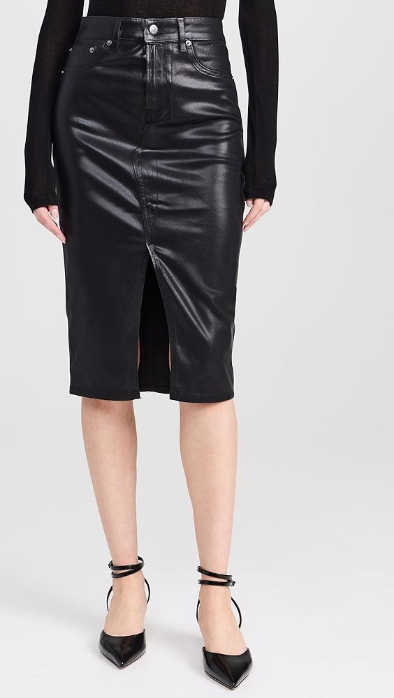 Veronica Beard Jean Breves Coated Midi Skirt | Shopbop Product Image