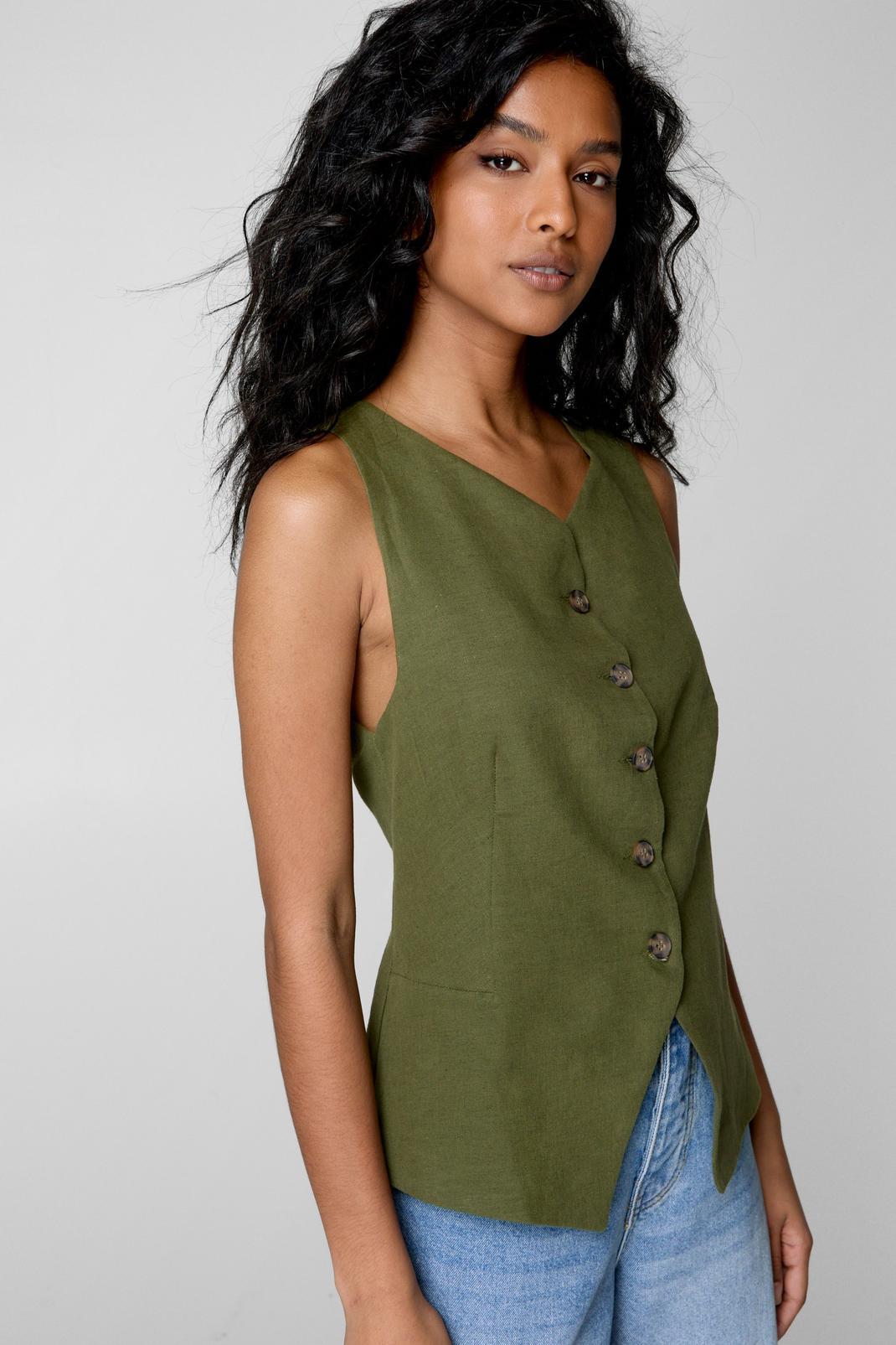Button Front Waist Coat Product Image