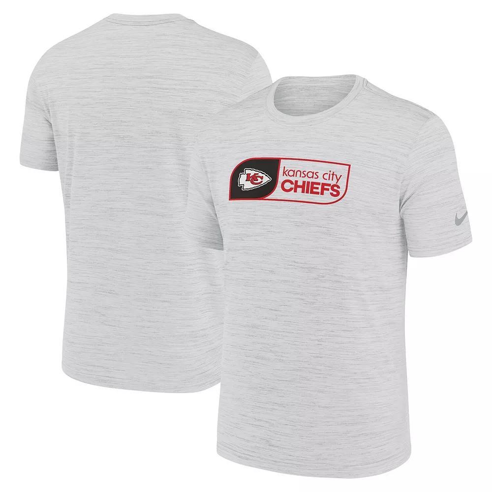 Men's Nike White Kansas City Chiefs Big & Tall Velocity Jock Tag Performance T-Shirt, Size: 4XLT Product Image