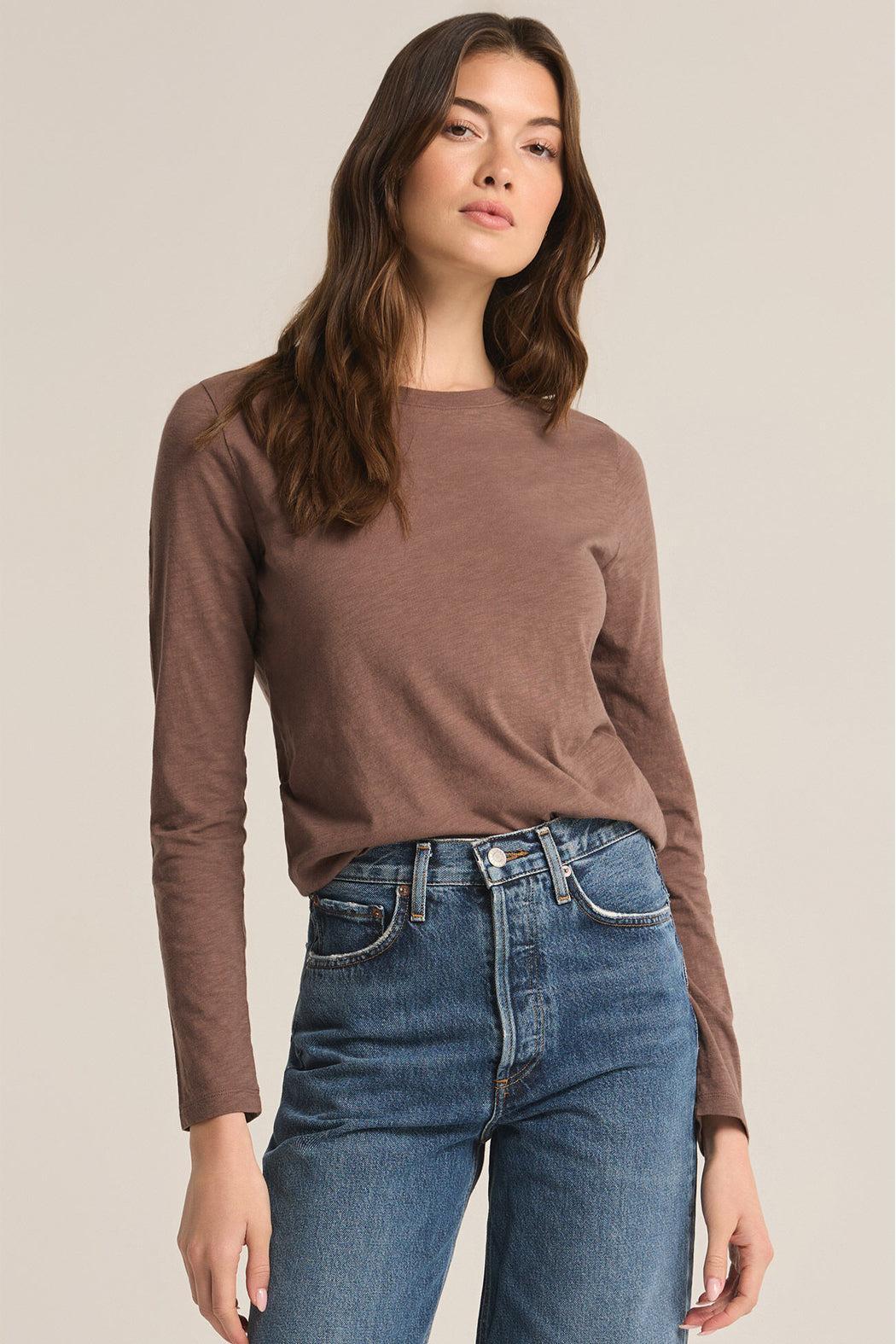 Modern Slub Long Sleeve Tee Product Image