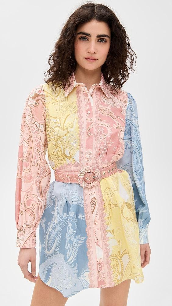 Hemant and Nandita Short Dress with Buckle Belt | Shopbop Product Image