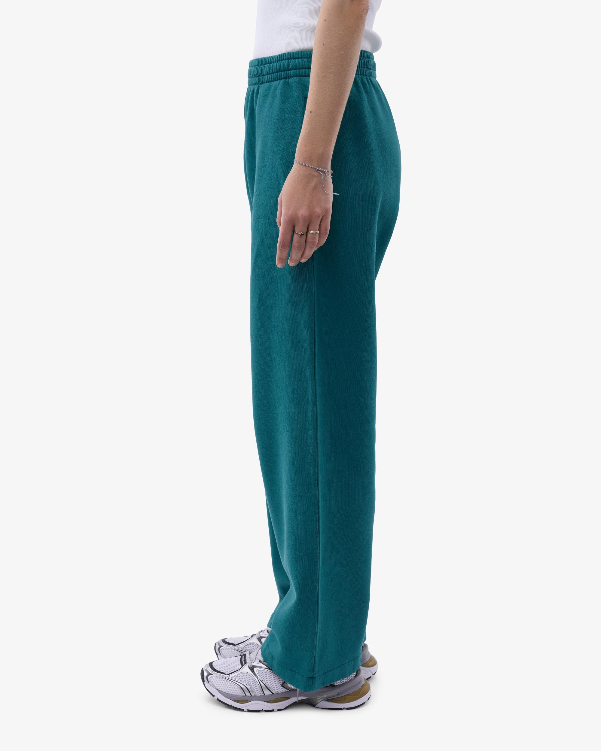 Organic Straight Leg Sweatpants - Ocean Green Product Image