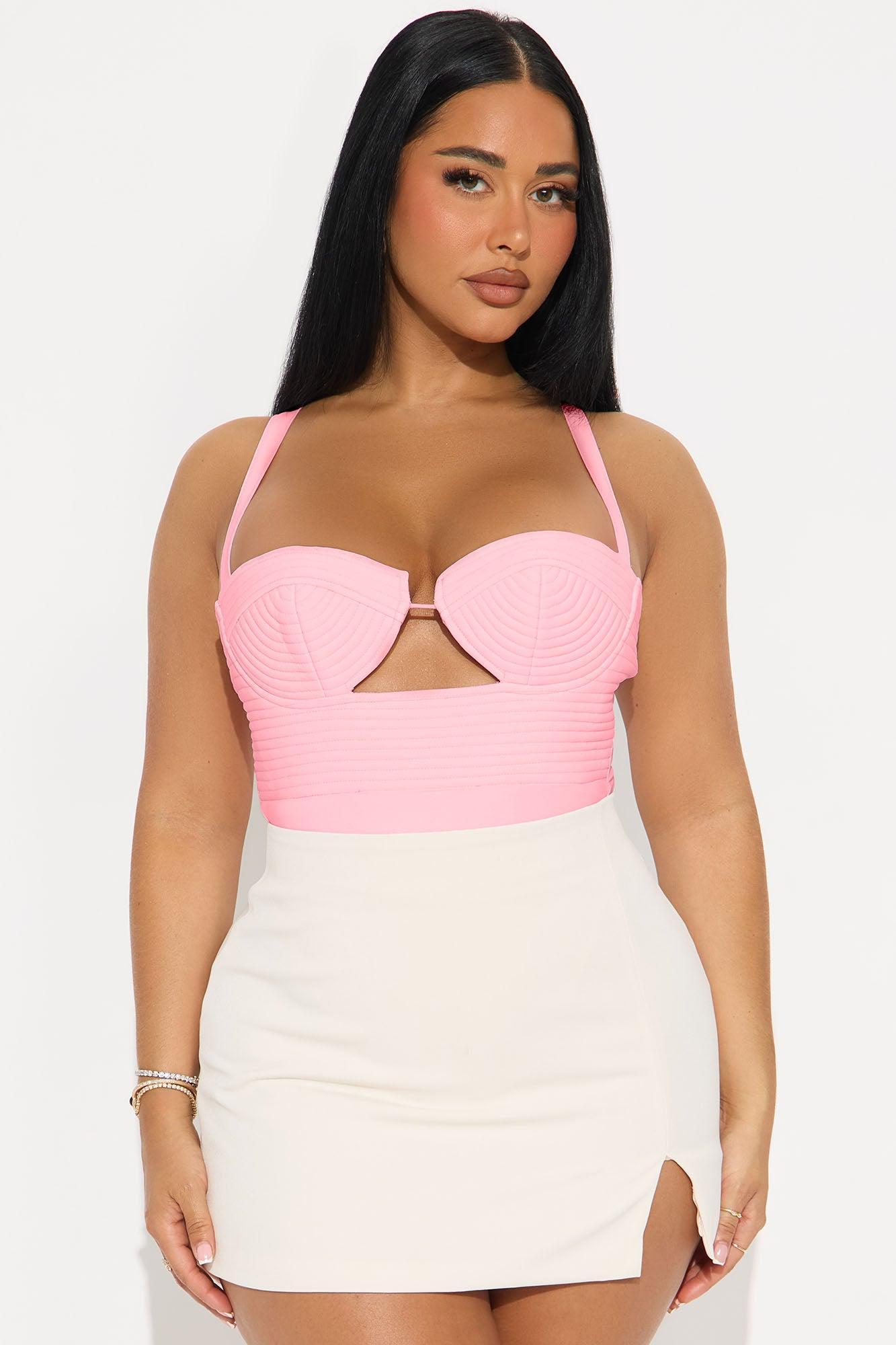 Fae Cut Out Bodysuit - Pink Product Image