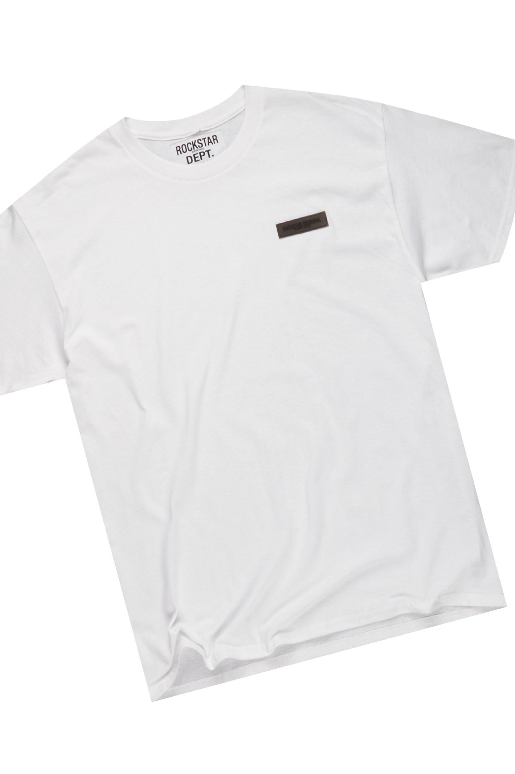 Zayn White Graphic Short Set Male Product Image