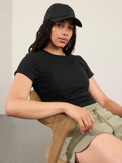 Signature Rib Crop Tee Product Image