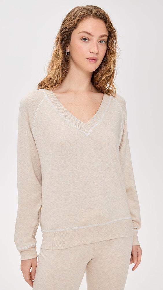 Splits59 Bennie Fleece V Neck Sweatshirt | Shopbop Product Image
