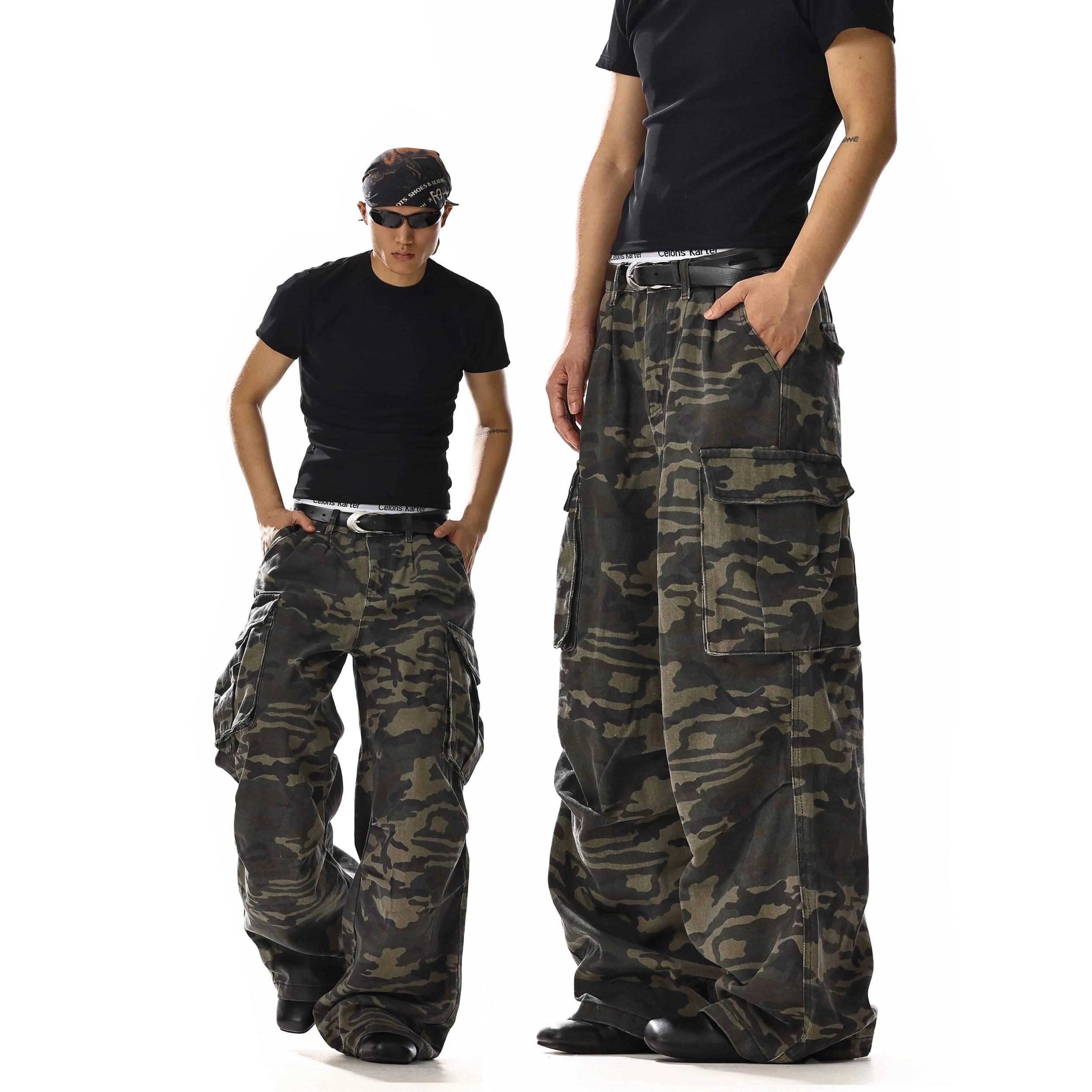 RT No. 18251 CAMO STRAIGHT CARGO PANTS Product Image