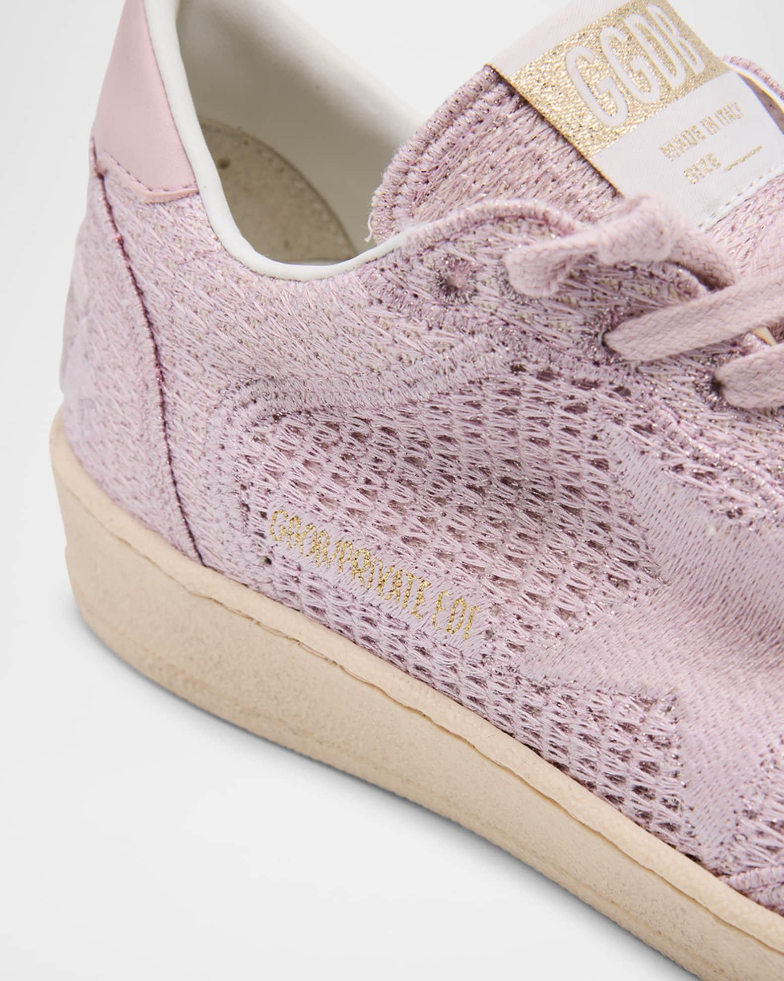 Ballstar Embroidered Cotton Low-Top Sneakers Product Image