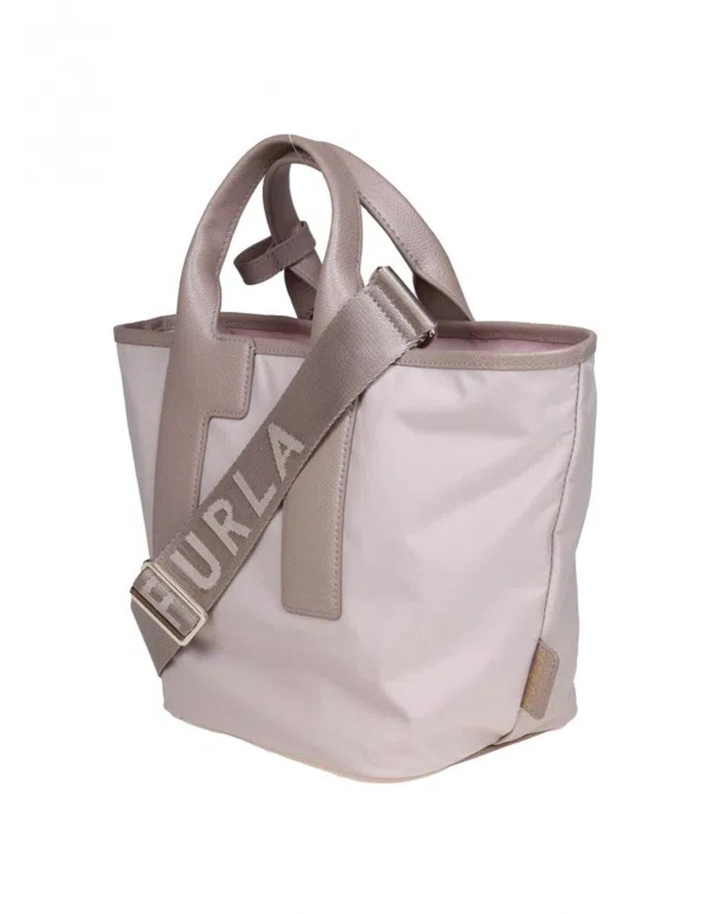 FURLA Handbag Piuma M Tote In Nylon Color Beige In Ballerina Product Image