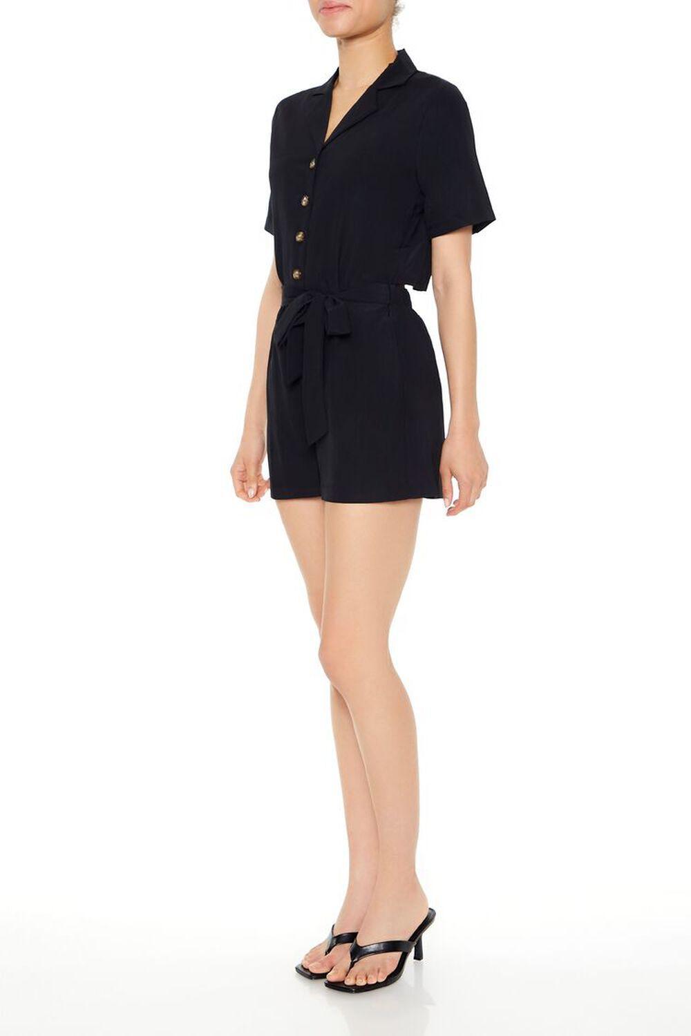 Cutout Tie-Waist Romper | Forever 21 Product Image