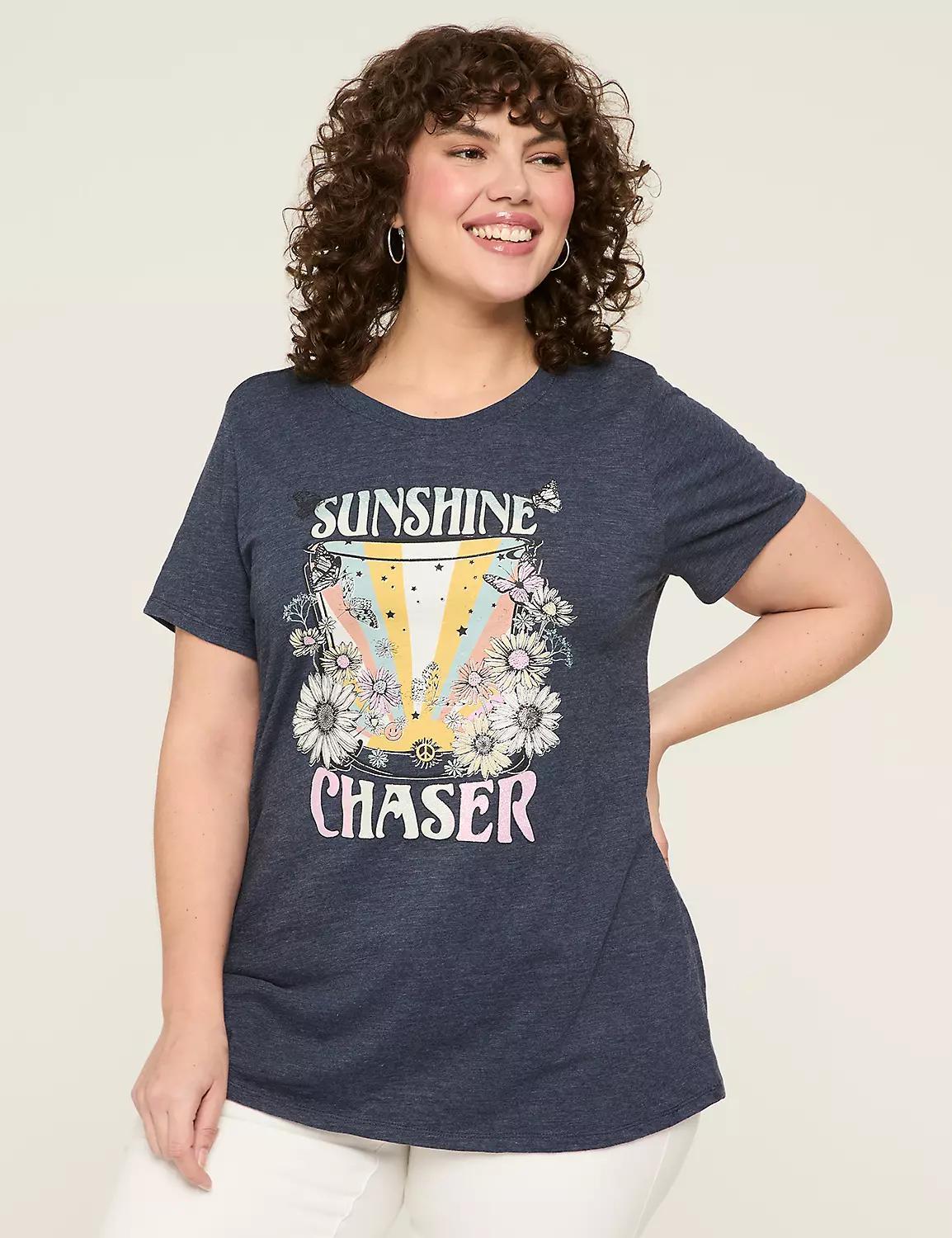 Glitter Sunshine Chaser Graphic Tee Product Image