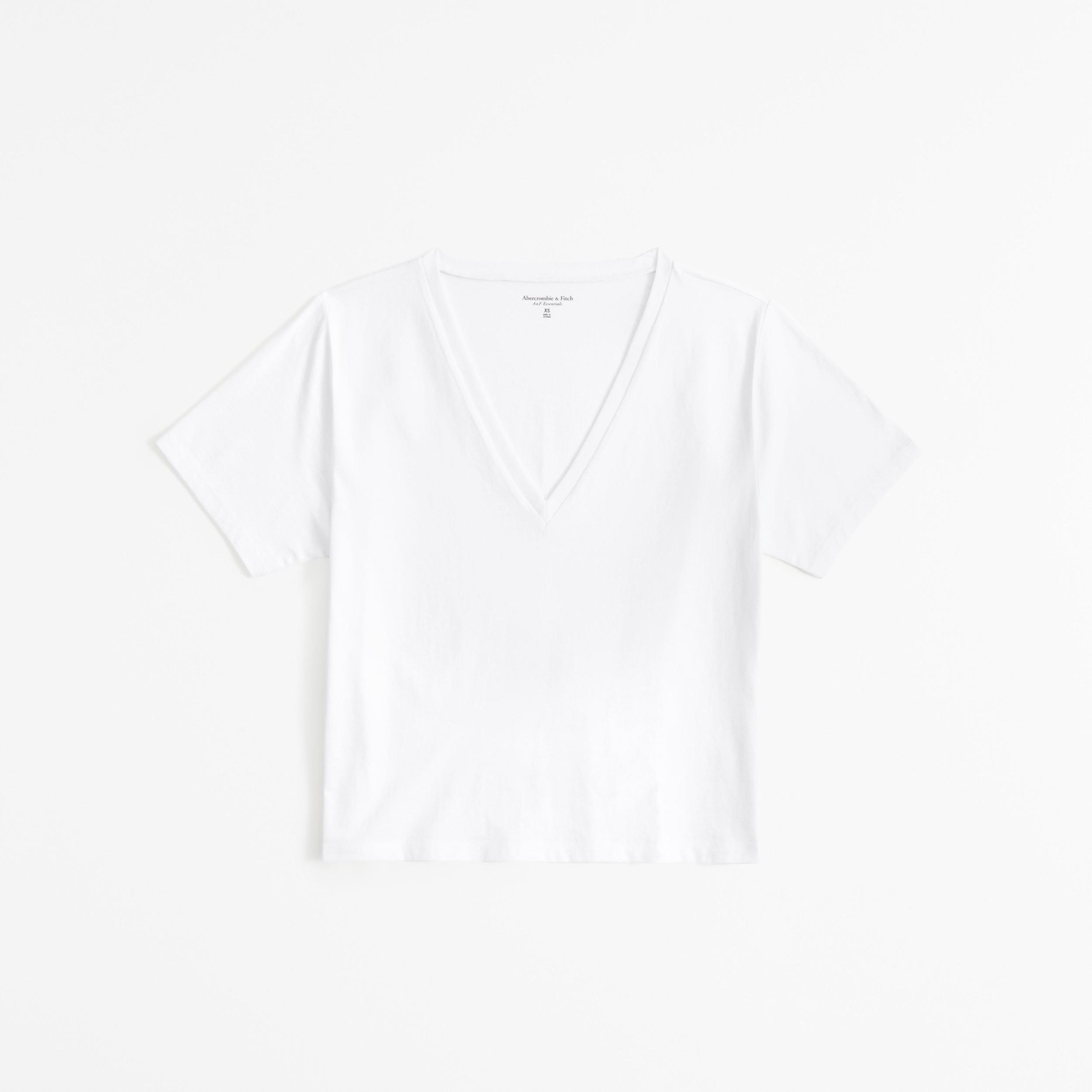 Premium Polished V-Neck Relaxed Tee Product Image