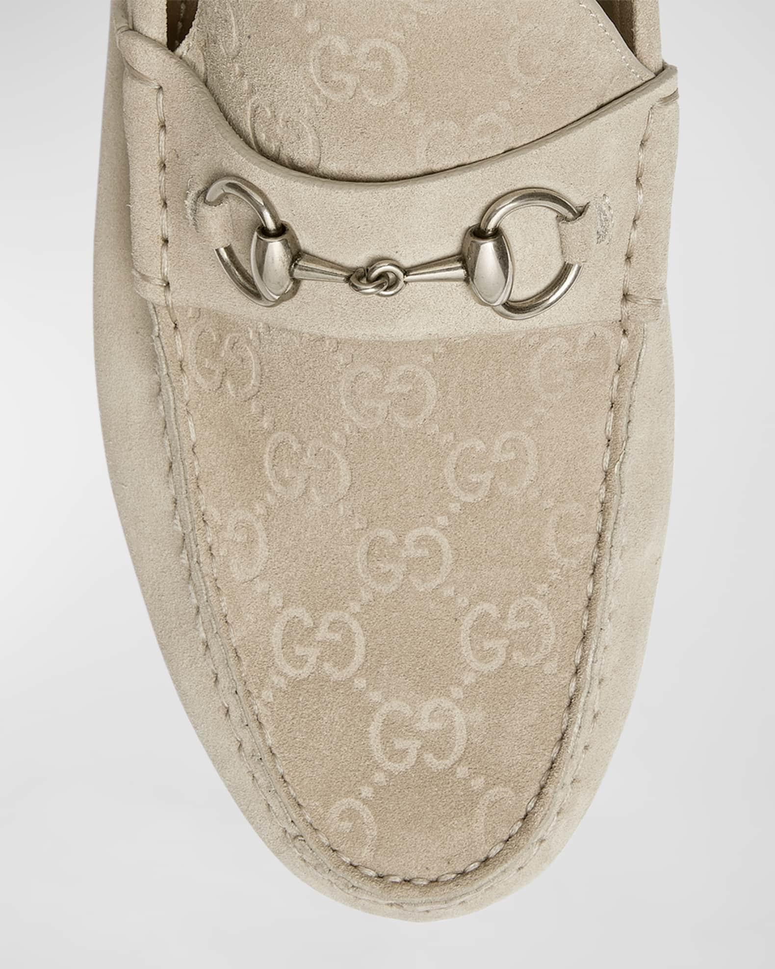 Men's Byorn Guccisima Suede Bit Loafers Product Image