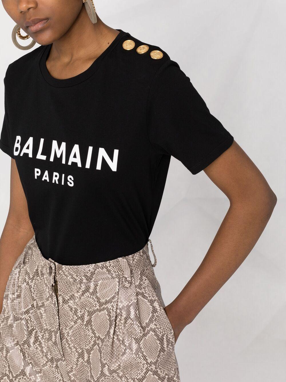 logo-print cotton T-shirt Product Image