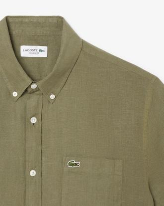 Short Sleeved Linen Shirt Product Image