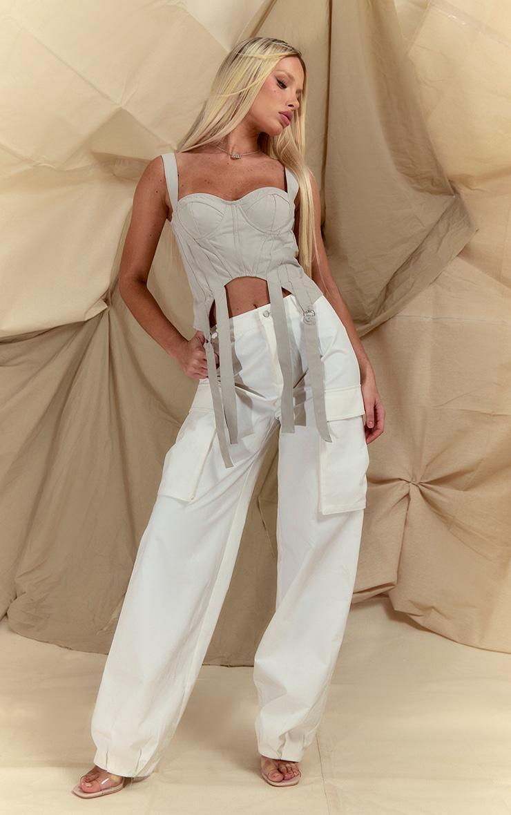Mushroom Stirrup Detail Corset Top Product Image