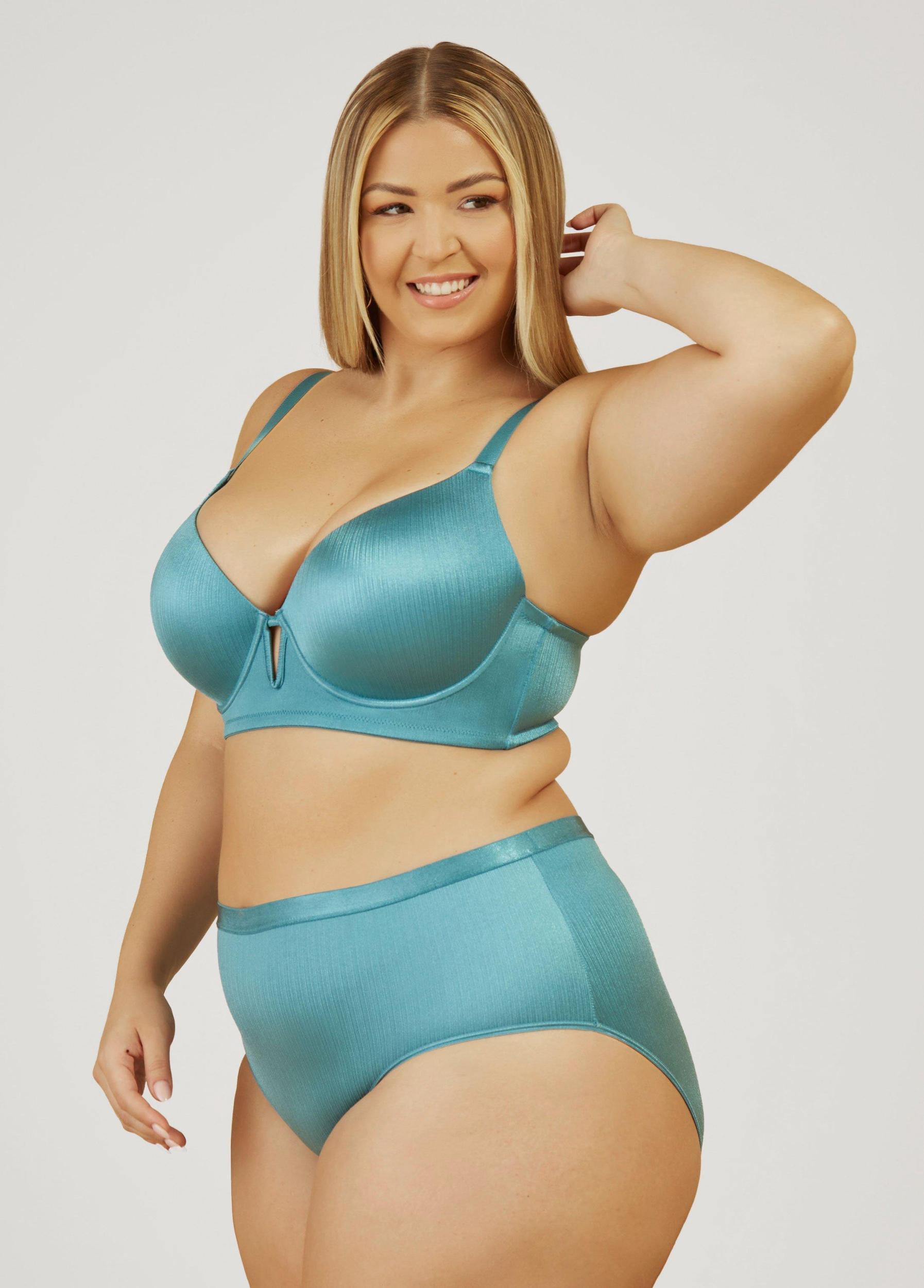 Plus Size Striped Underwired T-Shirt Bra Ashley Stewart Product Image