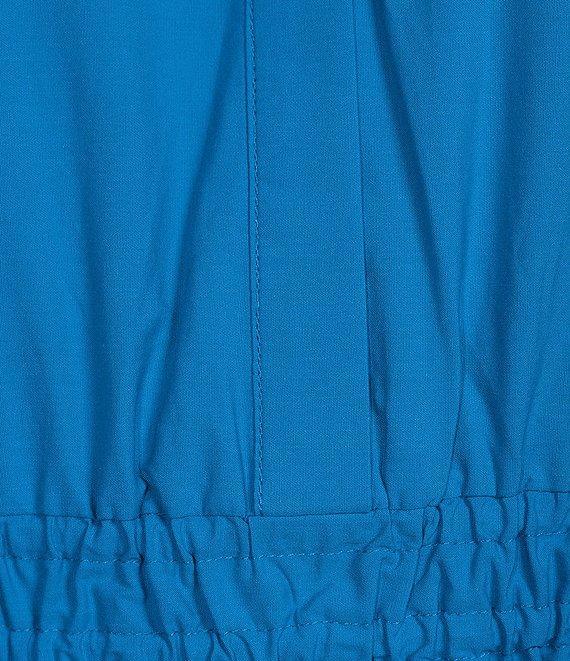 Leslie Fay Short Sleeve A-Line Cotton Poplin Maxi Dress Product Image