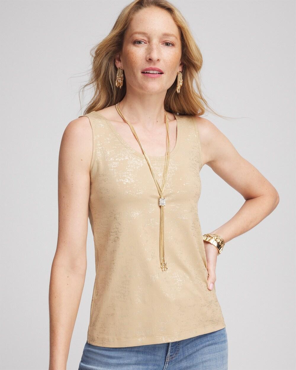 Women's Foiled Microfiber Tank Top Product Image