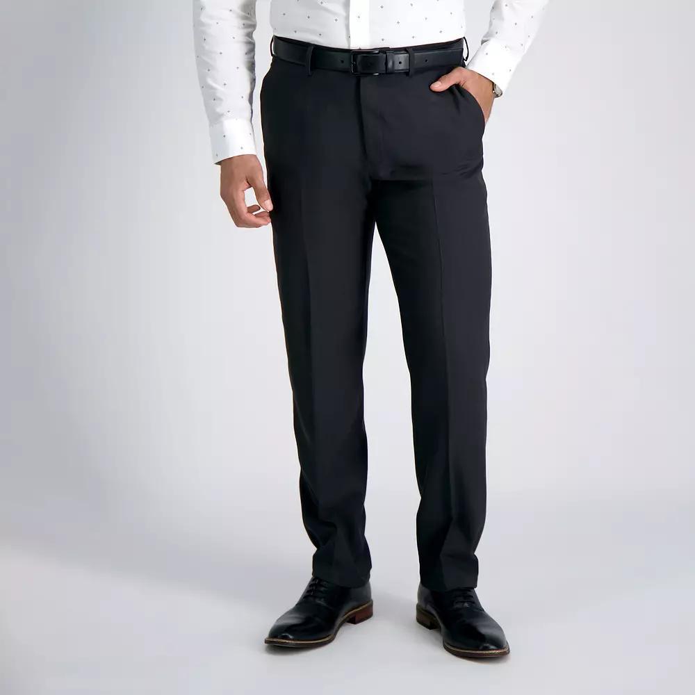 Mens Haggar Premium Comfort Straight-Fit Flat-Front Dress Pants Product Image