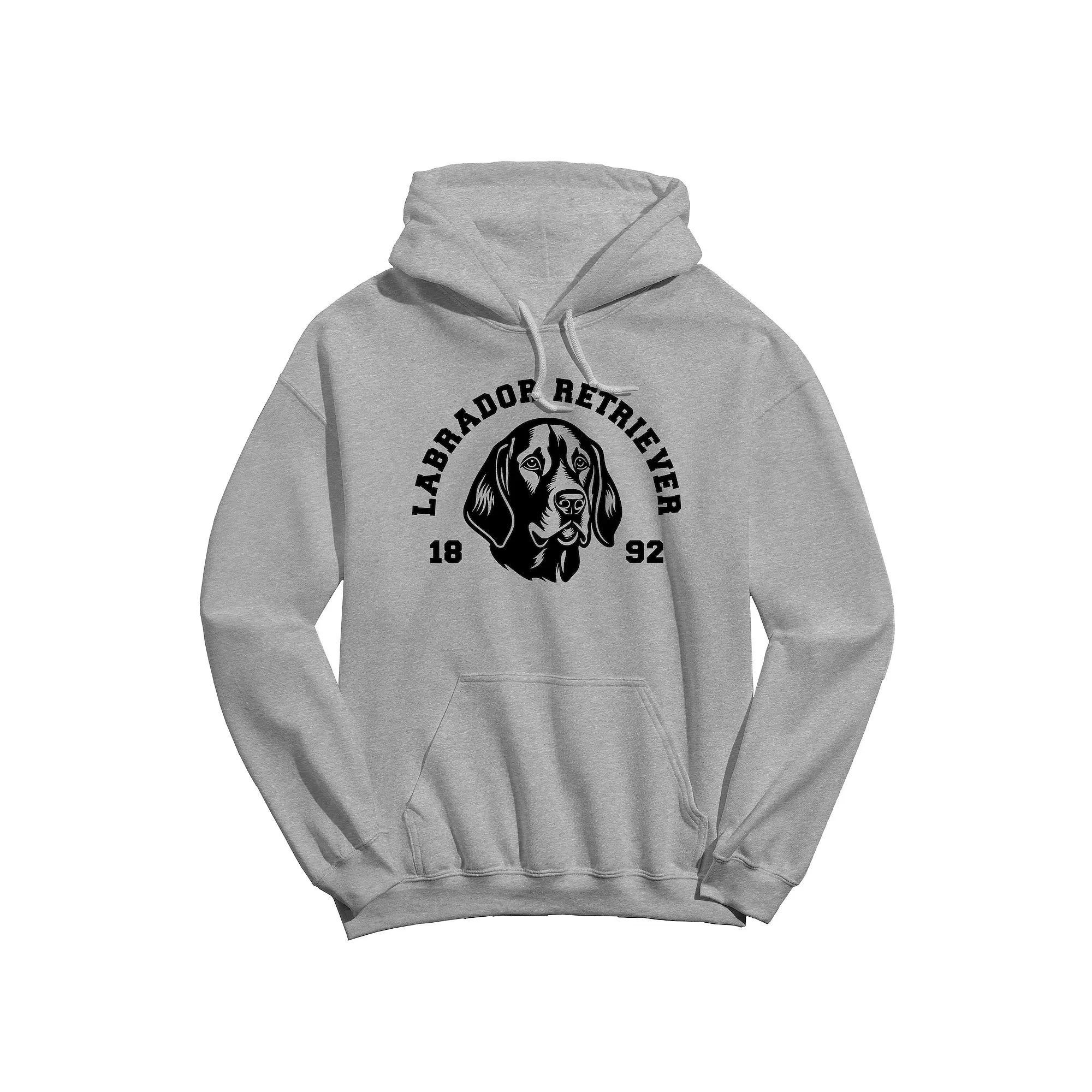 Men's COLAB89 Labrador Retriever Graphic Hoodie, Size: Medium, Sport Gray Product Image