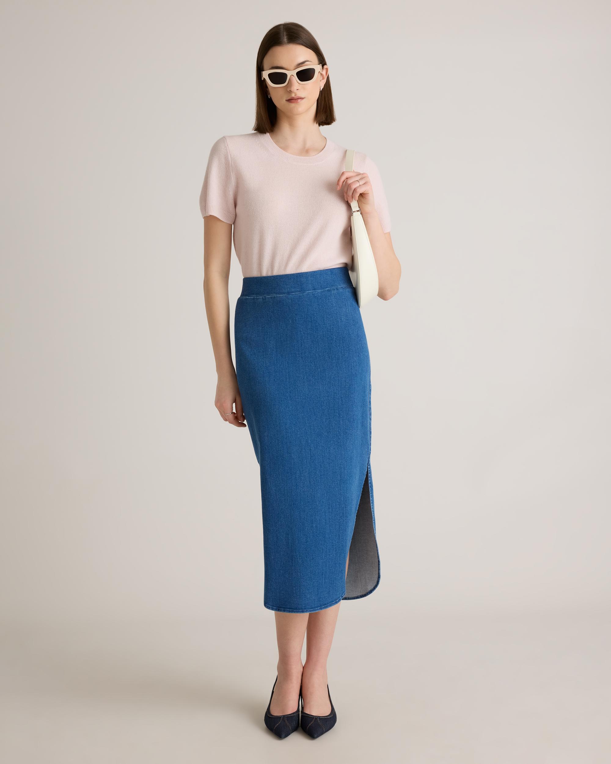 Quince | Women's Mongolian Cashmere T-Shirt Product Image