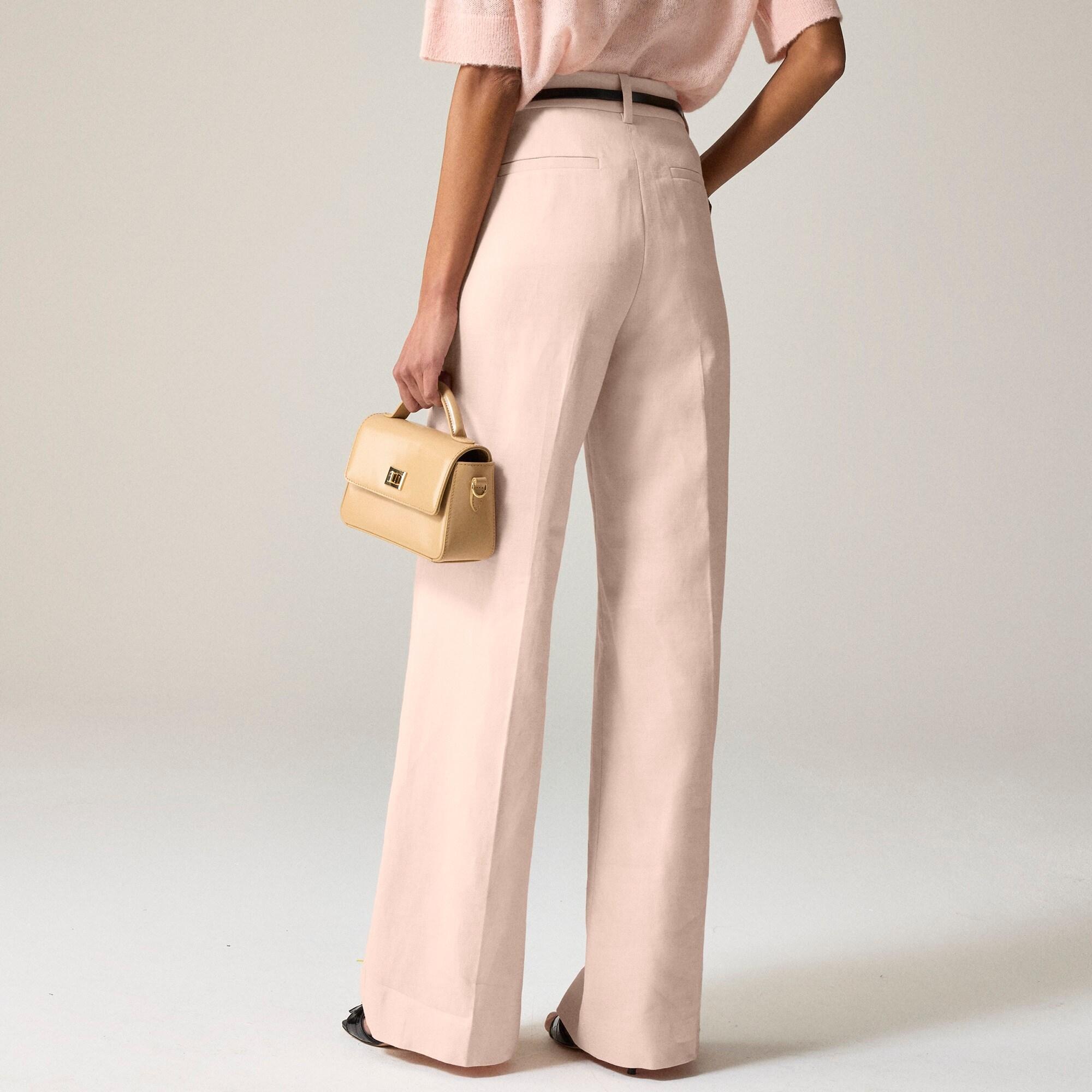 Carolina flare pant in stretch linen blend Product Image