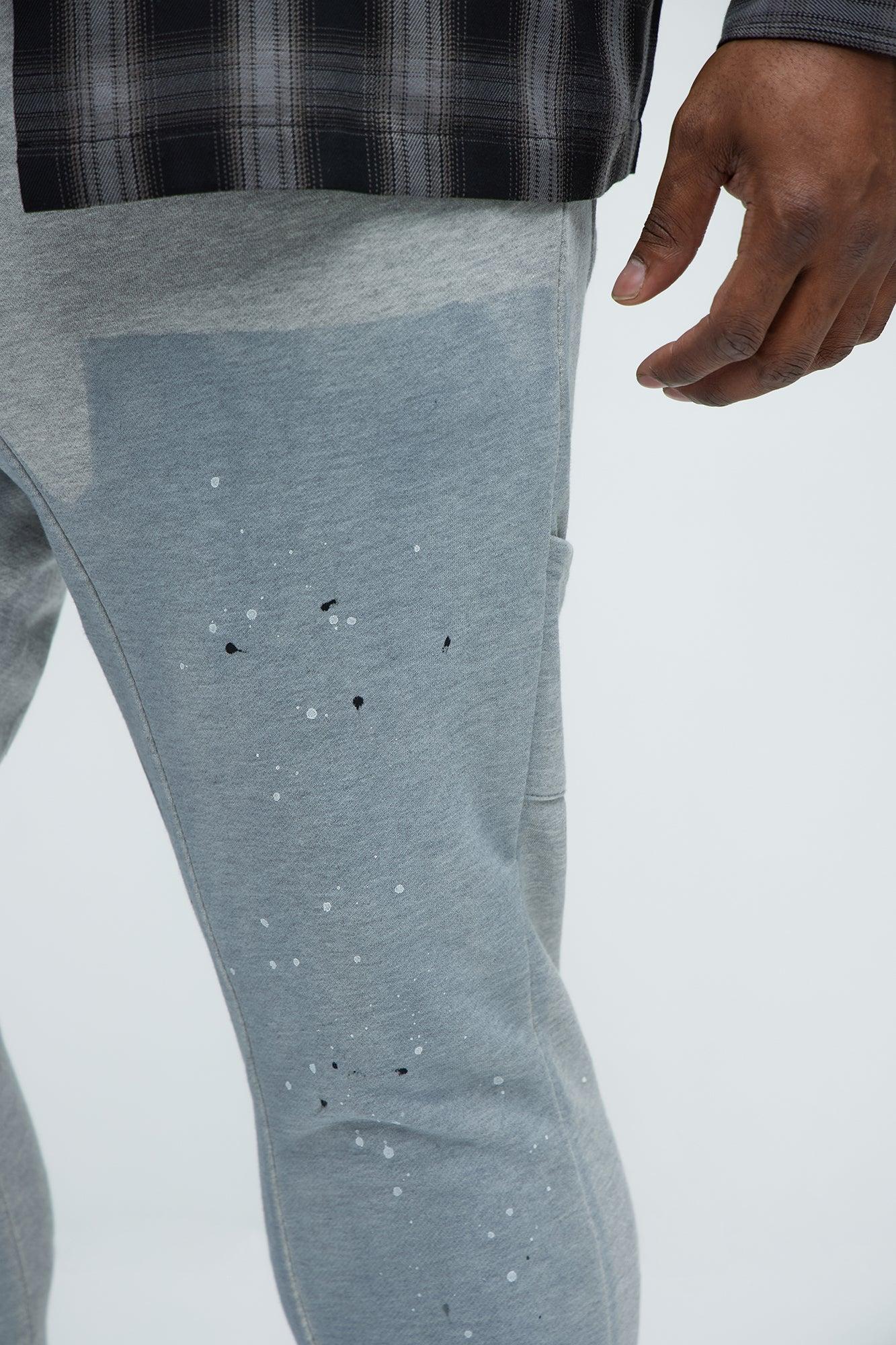 Workwear Flared Sweatpants - Grey Product Image