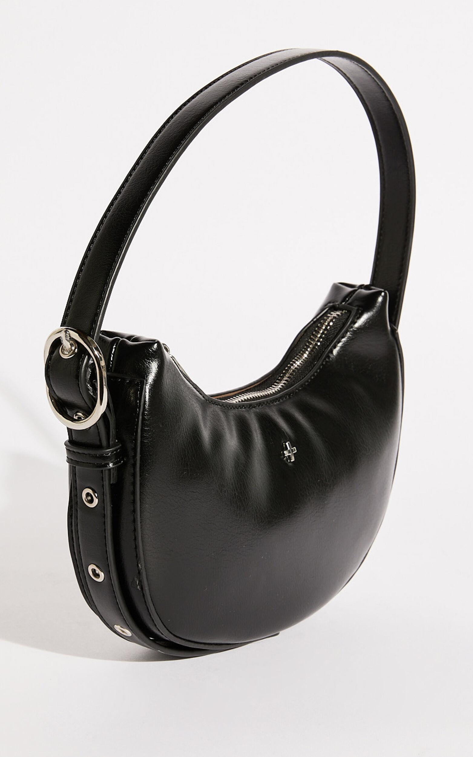 Goldie Shoulder Bag in Black PU Product Image