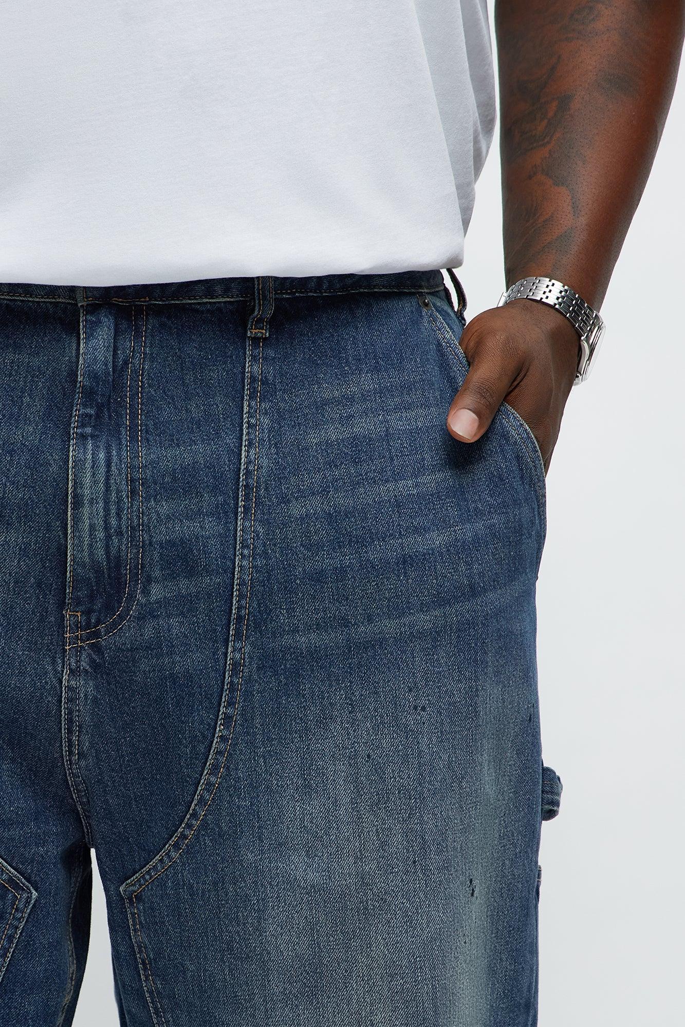 Righteous Carpenter Baggy Jeans - Dark Wash Male Product Image
