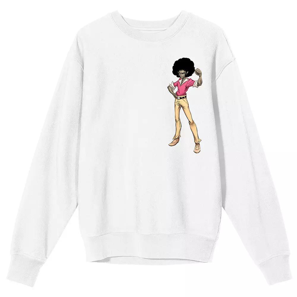 Men's Soul Beat Dante Manga Art Long Sleeve Graphic Tee, Size: XXL, White Product Image